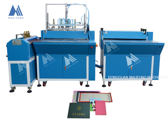 Máquina de fabricação de caixas duras de duas estações / fabricante de caixas semiautomáticas MF-SCM500A2